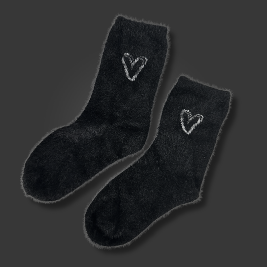 Kuschelsocken "hearts"