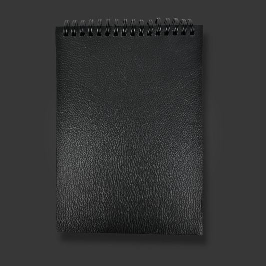 Papierblock schwarz "Leather"